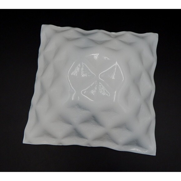 Debora Carlucci Square Candy Dish Bowl Glass Crystal Gem Cushioned Made in Italy - Picture 7 of 13